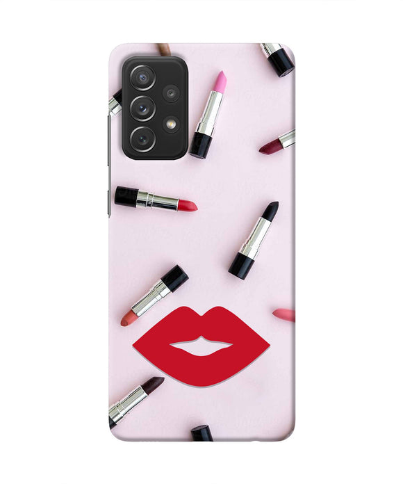 Lips Lipstick Shades Samsung A72 Real 4D Back Cover