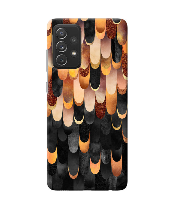 Abstract wooden rug Samsung A72 Back Cover