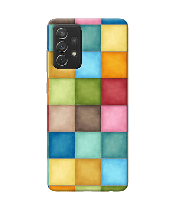 Abstract colorful squares Samsung A72 Back Cover