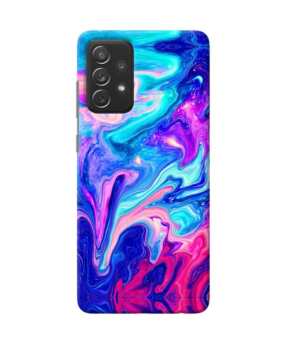 Abstract colorful water Samsung A72 Back Cover