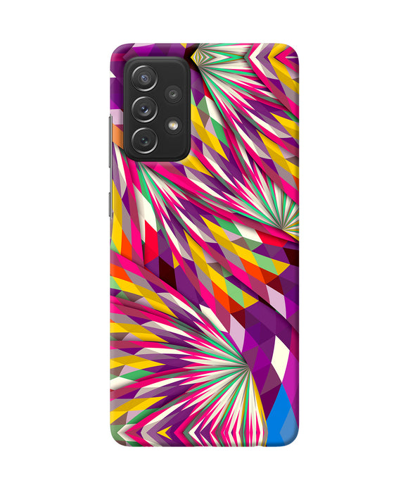 Abstract colorful print Samsung A72 Back Cover