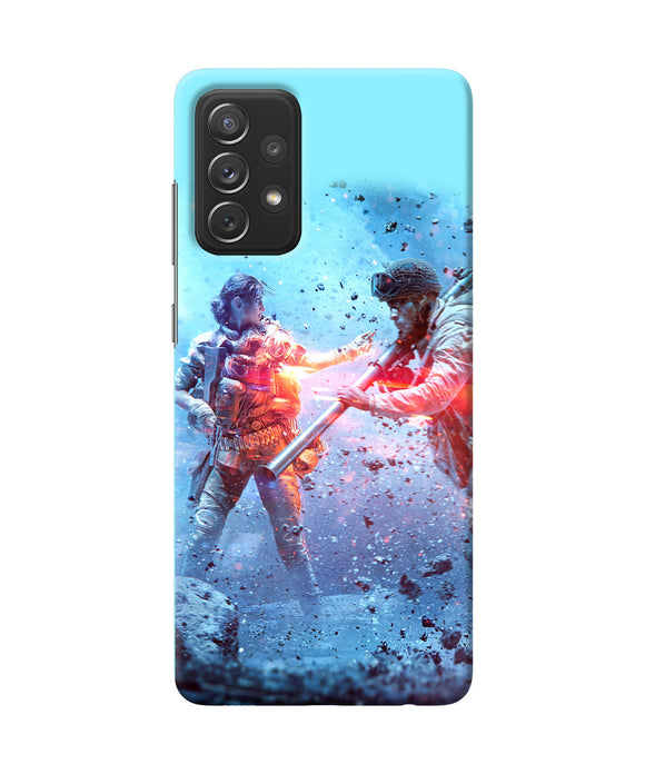 Pubg water fight Samsung A72 Back Cover