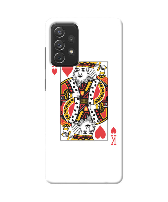 Heart king card Samsung A72 Back Cover