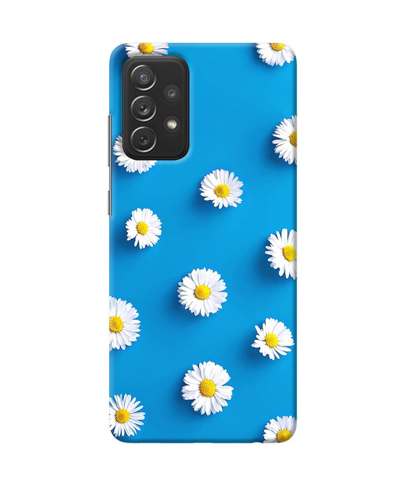 White flowers Samsung A72 Back Cover