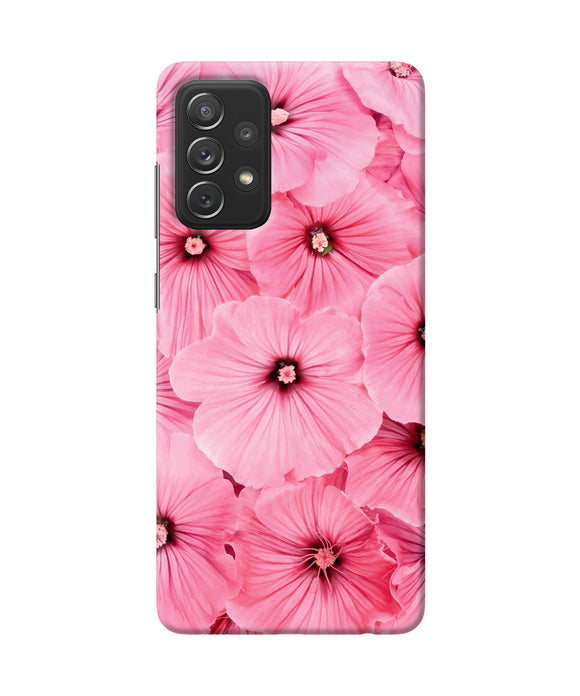 Pink flowers Samsung A72 Back Cover