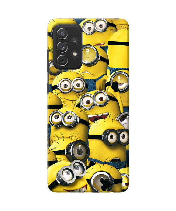 Minions crowd Samsung A72 Back Cover