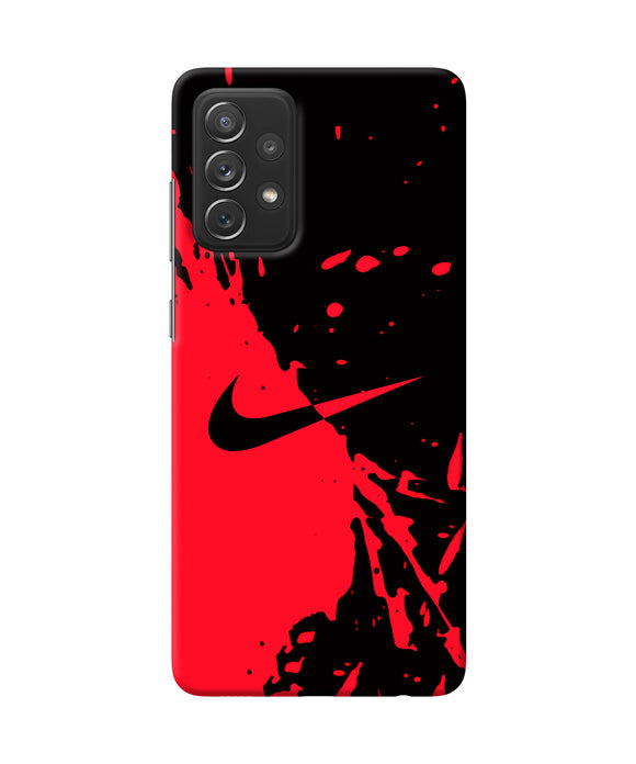 Nike red black poster Samsung A72 Back Cover