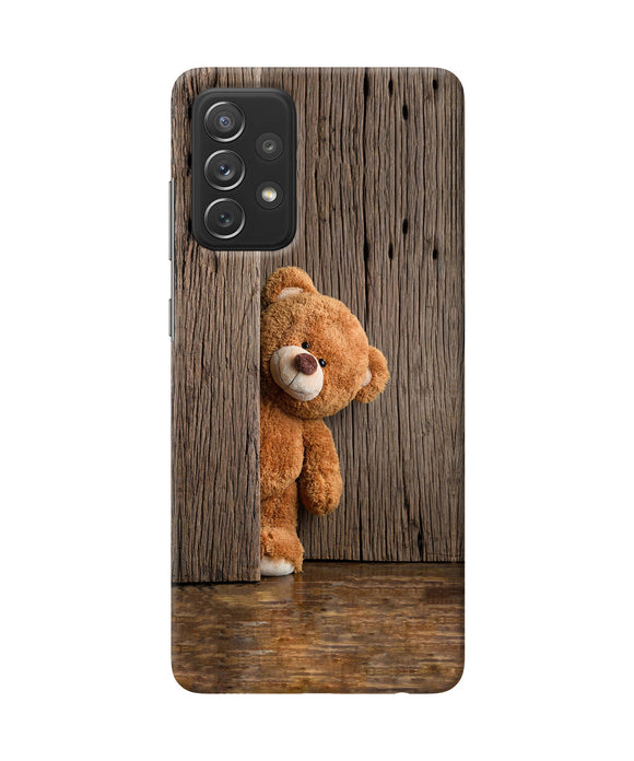 Teddy wooden Samsung A72 Back Cover