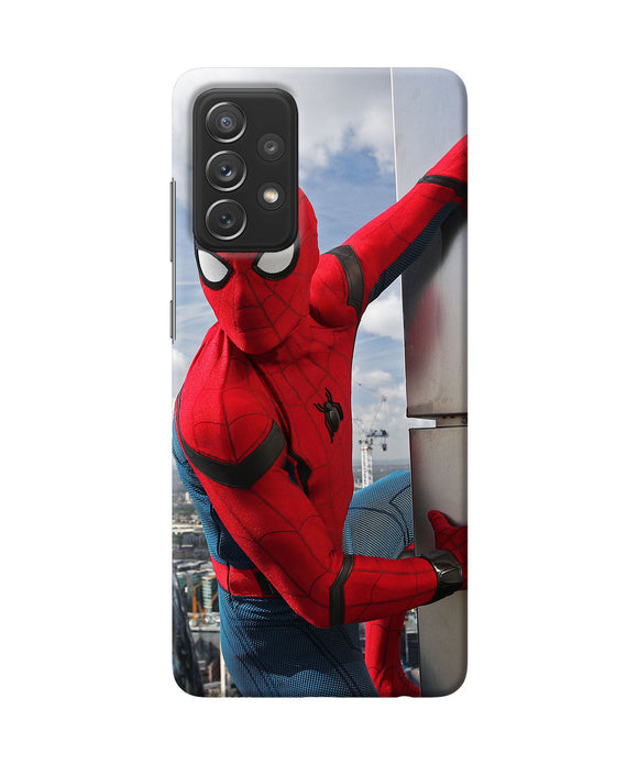 Spiderman on the wall Samsung A72 Back Cover