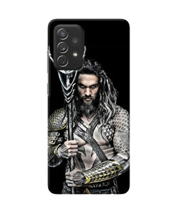 Aquaman trident black Samsung A72 Back Cover