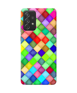 Abstract colorful squares Samsung A72 Back Cover