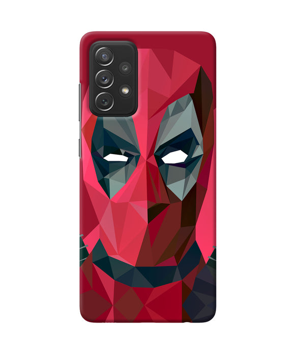 Abstract deadpool full mask Samsung A72 Back Cover