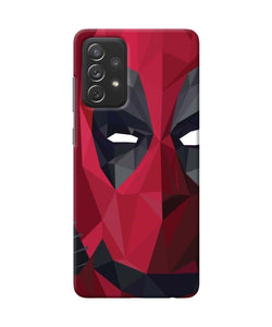 Abstract deadpool half mask Samsung A72 Back Cover