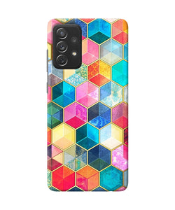 Abstract color box Samsung A72 Back Cover