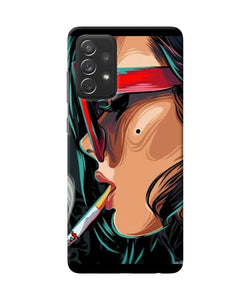 Smoking girl Samsung A72 Back Cover