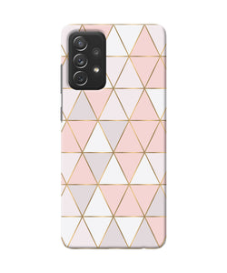 Abstract pink triangle pattern Samsung A72 Back Cover