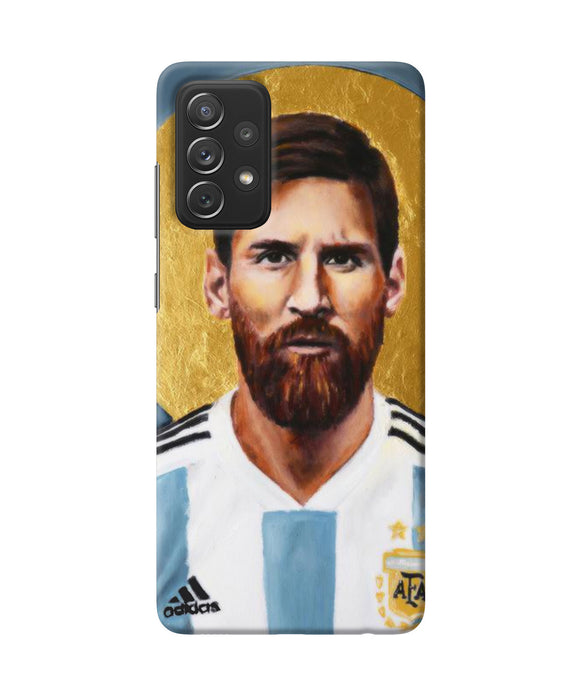 Messi face Samsung A72 Back Cover