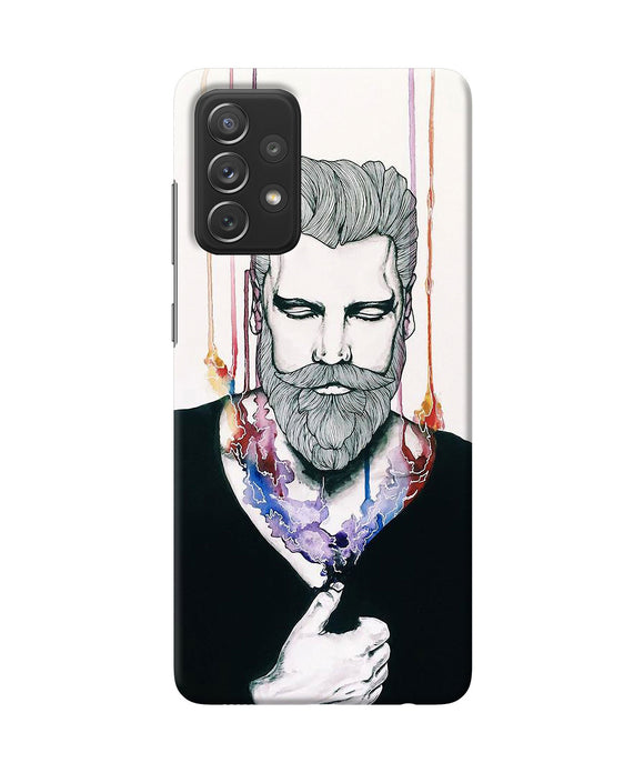 Beard man character Samsung A72 Back Cover