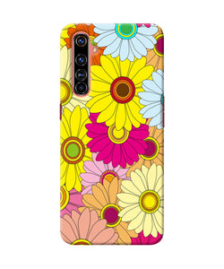 Abstract colorful flowers Realme X50 Pro Back Cover