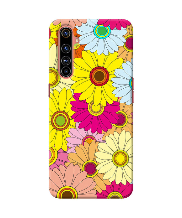 Abstract colorful flowers Realme X50 Pro Back Cover