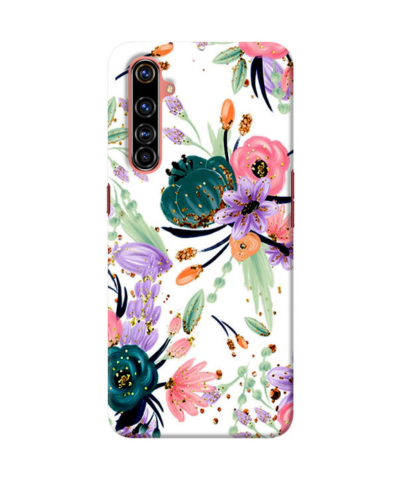 Abstract flowers print Realme X50 Pro Back Cover