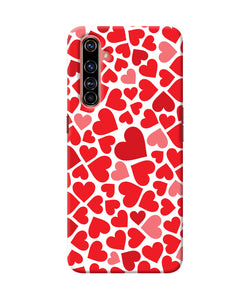 Red heart canvas print Realme X50 Pro Back Cover