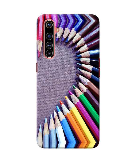 Color pencil half heart Realme X50 Pro Back Cover