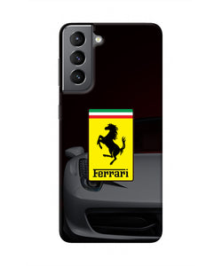 White Ferrari Samsung S21 Real 4D Back Cover