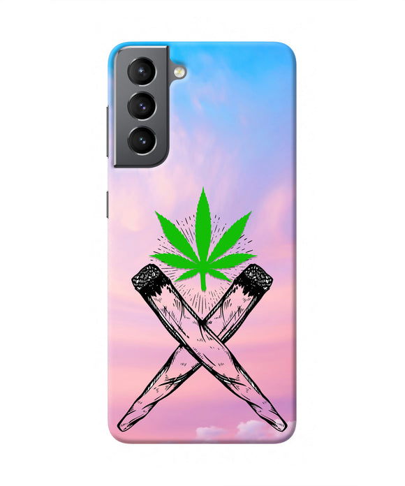 Weed Dreamy Samsung S21 Real 4D Back Cover