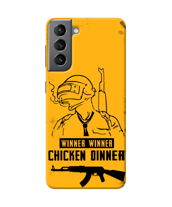 PUBG Chicken Dinner Samsung S21 Real 4D Back Cover