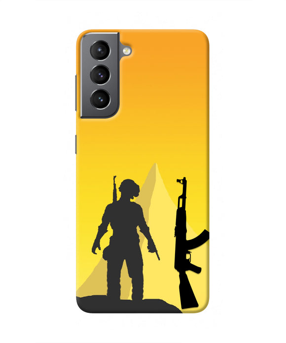PUBG Silhouette Samsung S21 Real 4D Back Cover
