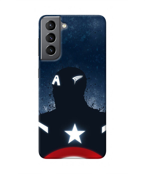 Captain america Shield Samsung S21 Real 4D Back Cover