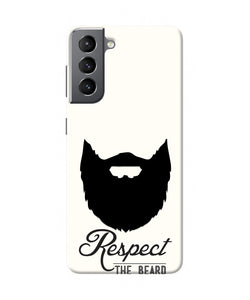 Respect the Beard Samsung S21 Plus Real 4D Back Cover