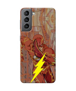 Flash Running Samsung S21 Plus Real 4D Back Cover