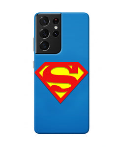 Superman Blue Samsung S21 Ultra Real 4D Back Cover