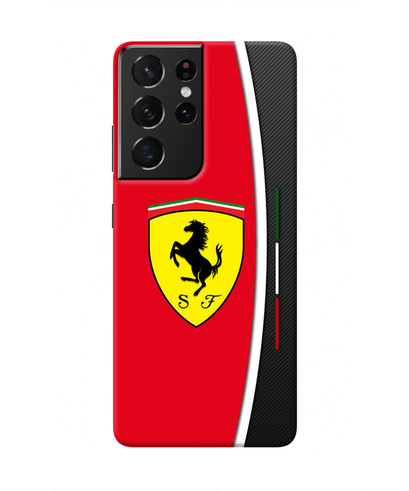 Ferrari Abstract Samsung S21 Ultra Real 4D Back Cover