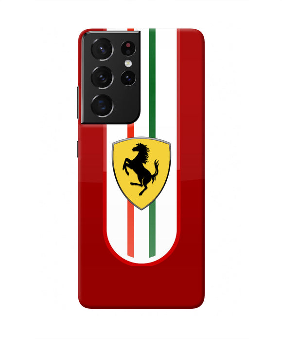 Ferrari Art Samsung S21 Ultra Real 4D Back Cover