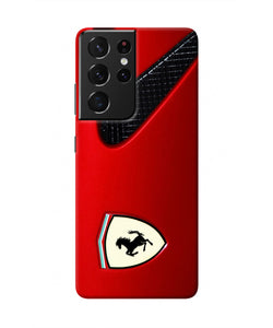 Ferrari Hood Samsung S21 Ultra Real 4D Back Cover