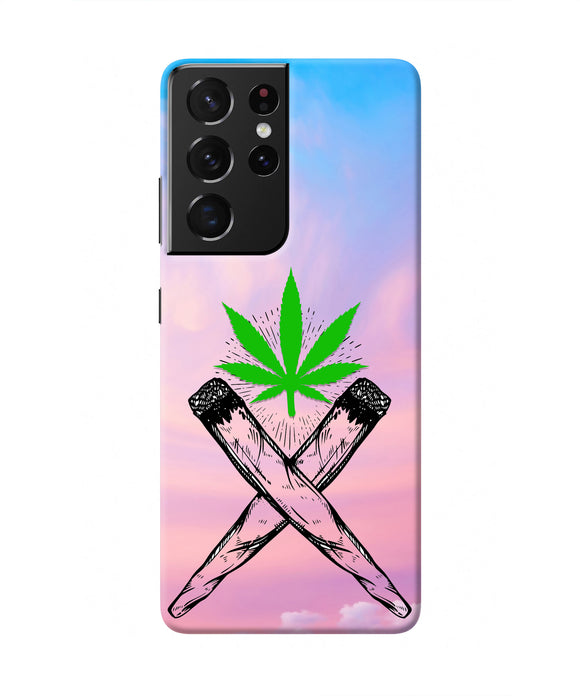 Weed Dreamy Samsung S21 Ultra Real 4D Back Cover