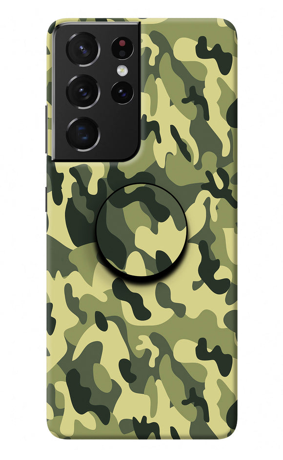 Camouflage Samsung S21 Ultra Pop Case