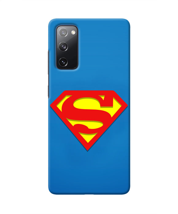 Superman Blue Samsung S20 FE Real 4D Back Cover
