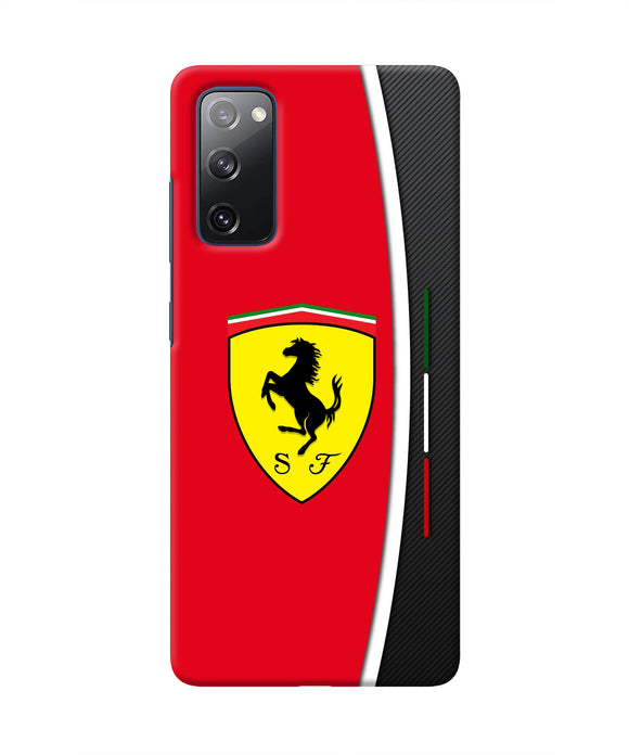 Ferrari Abstract Samsung S20 FE Real 4D Back Cover
