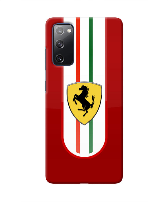 Ferrari Art Samsung S20 FE Real 4D Back Cover