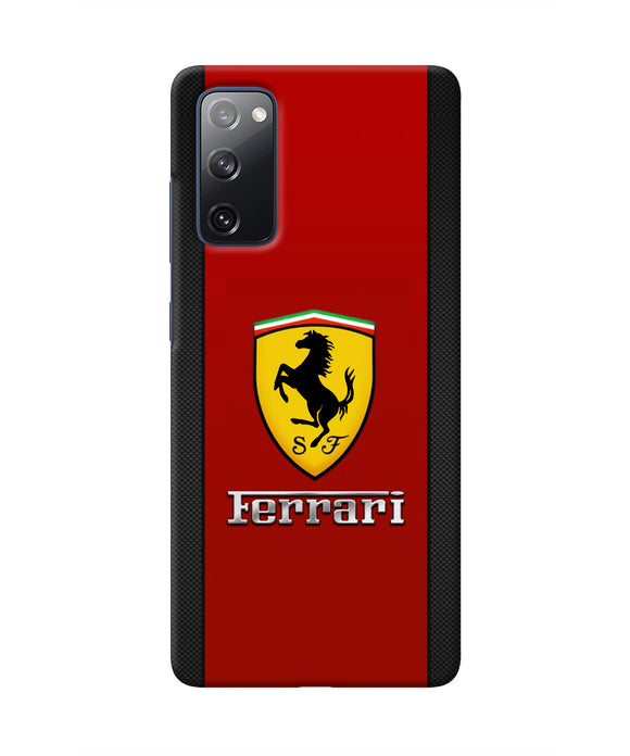 Ferrari Abstract Samsung S20 FE Real 4D Back Cover
