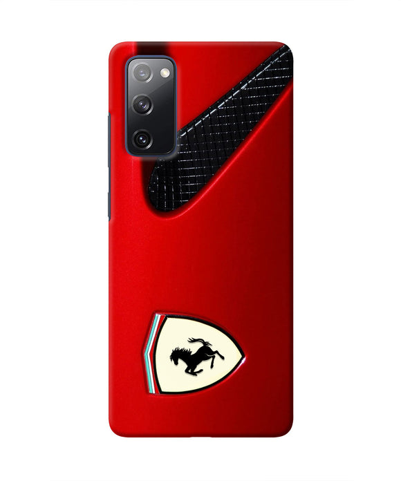 Ferrari Hood Samsung S20 FE Real 4D Back Cover