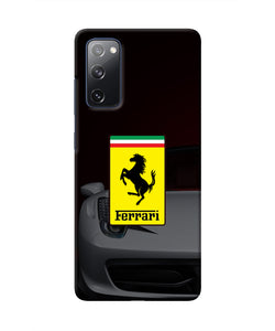 White Ferrari Samsung S20 FE Real 4D Back Cover