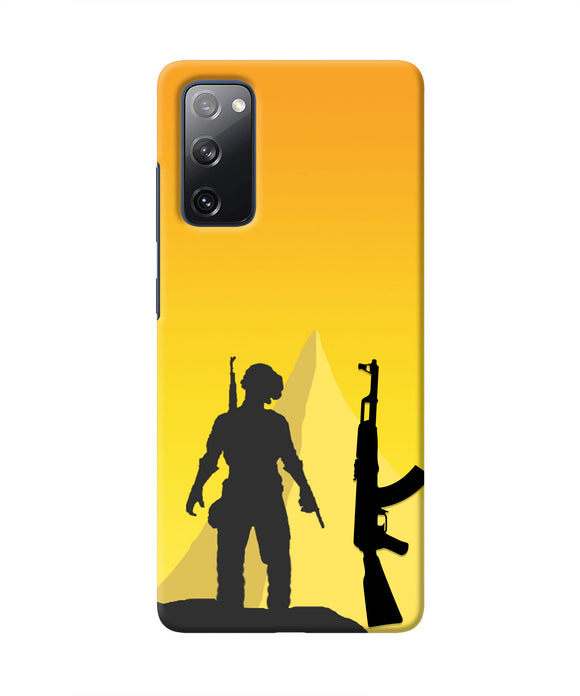 PUBG Silhouette Samsung S20 FE Real 4D Back Cover