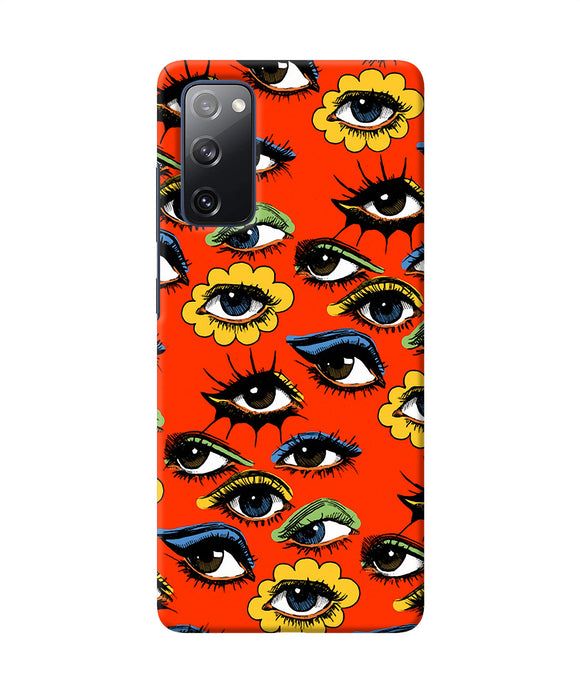 Abstract eyes pattern Samsung S20 FE Back Cover