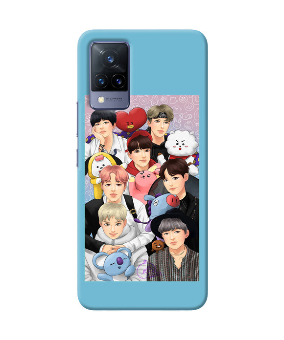 BTS with animals Vivo V21 Back Cover