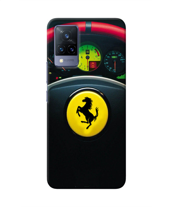 Ferrari Steeriing Wheel Vivo V21 Real 4D Back Cover